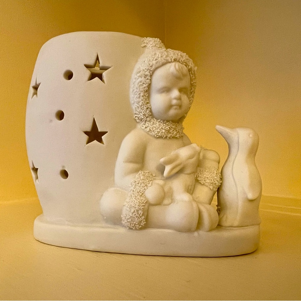 Delagar Collectables snowbabies tealight candle holder